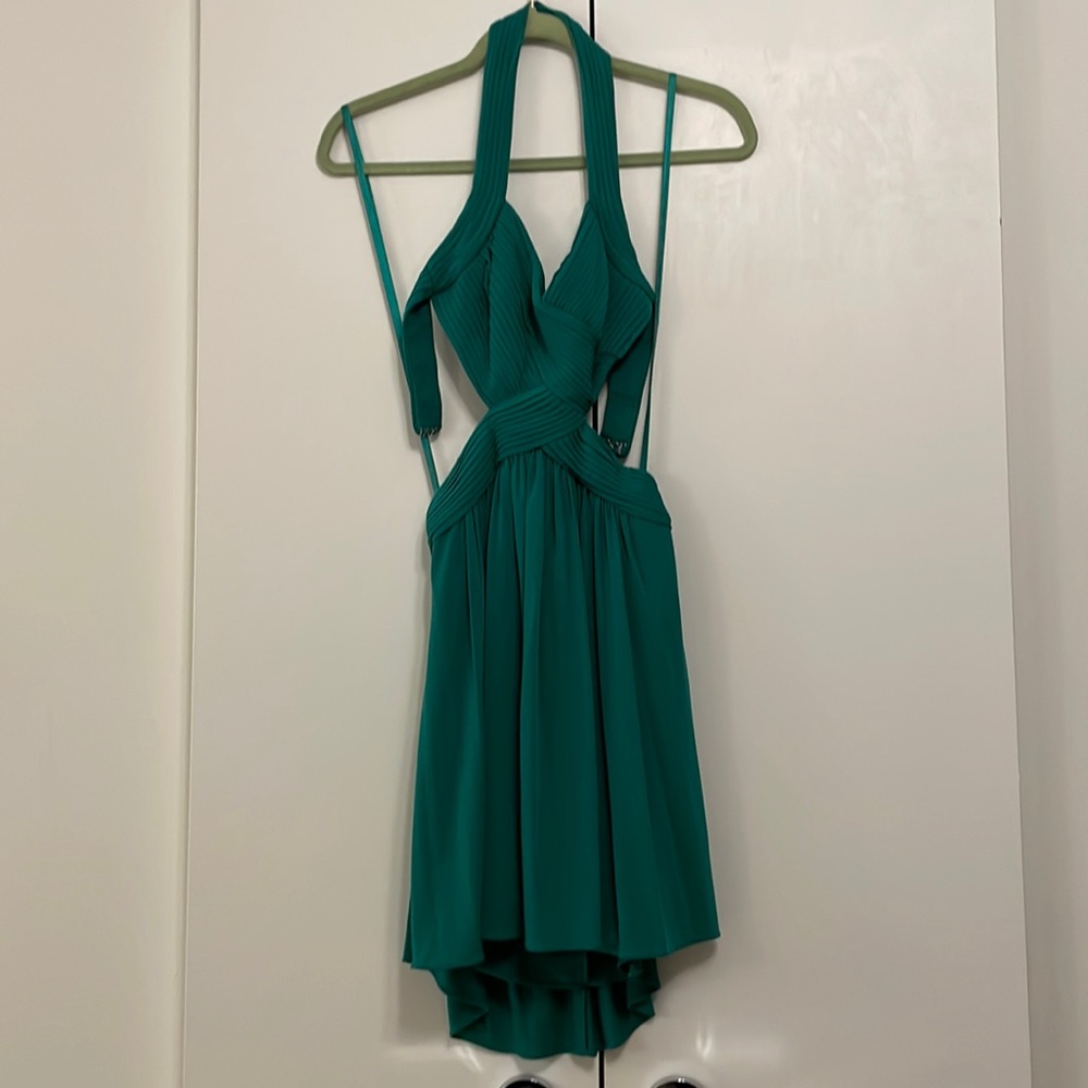 BCBG MAXAZRIA Emerald Green Cocktail Dress